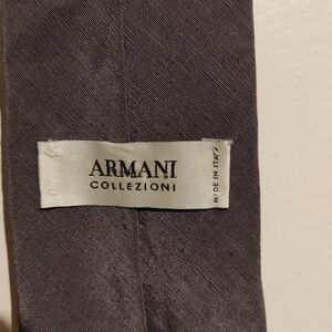 GIORGIO ARMANI GRAY SILK & LINEN TIE BRAND NEW